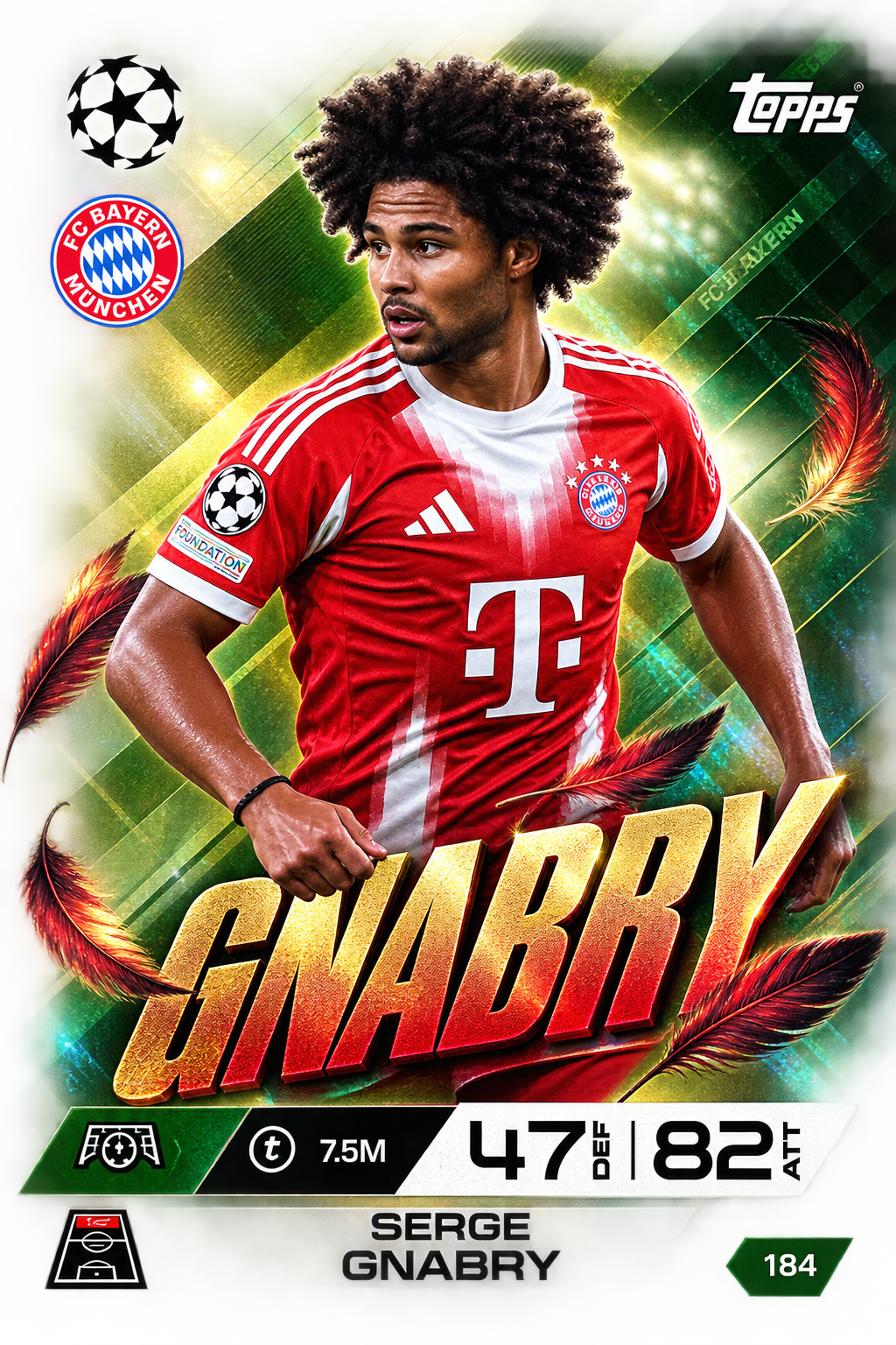 Card Topps – Serge Gnabry – Bayern München