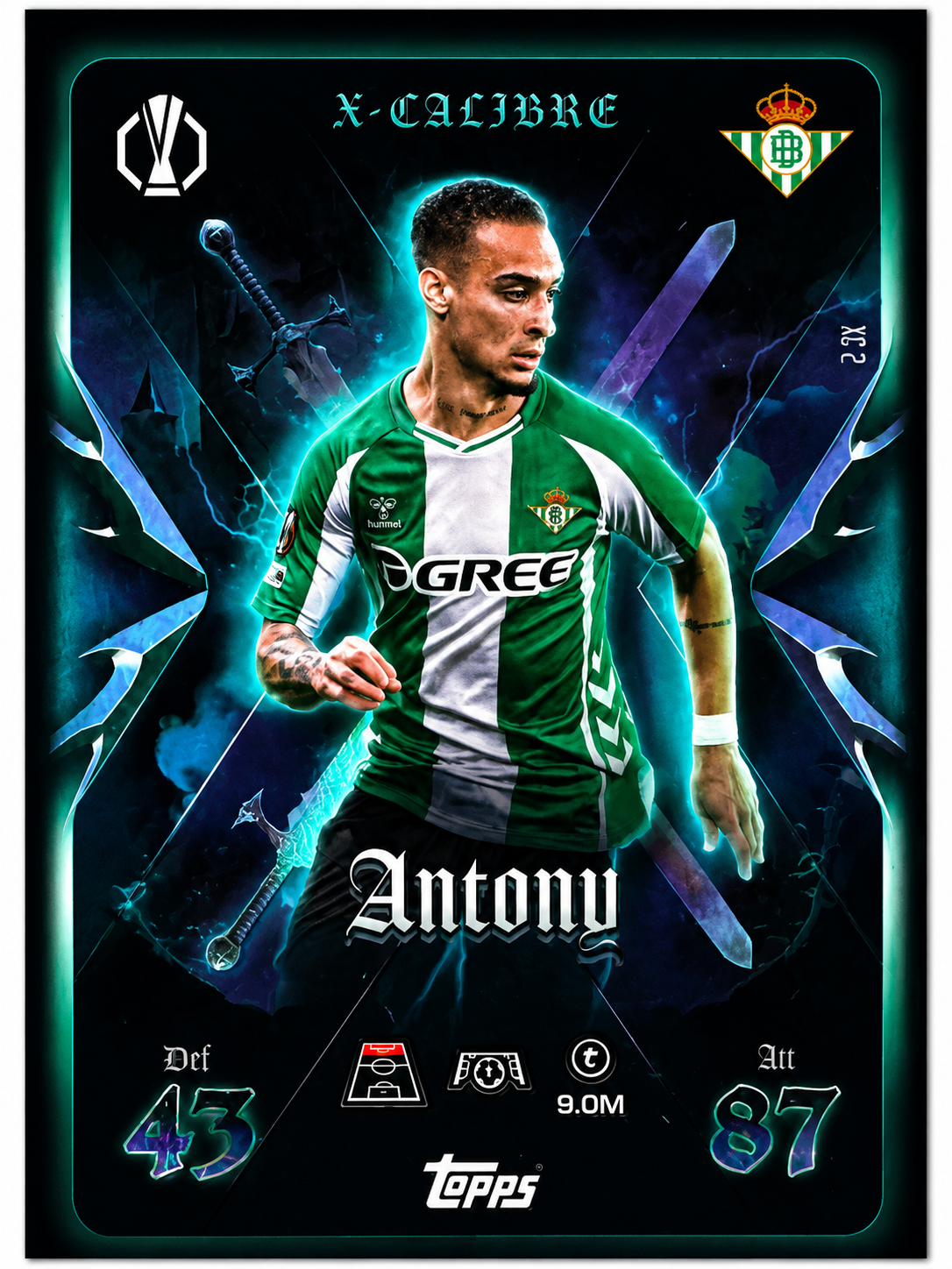 Card Topps Antony – X-Calibre – Real Betis