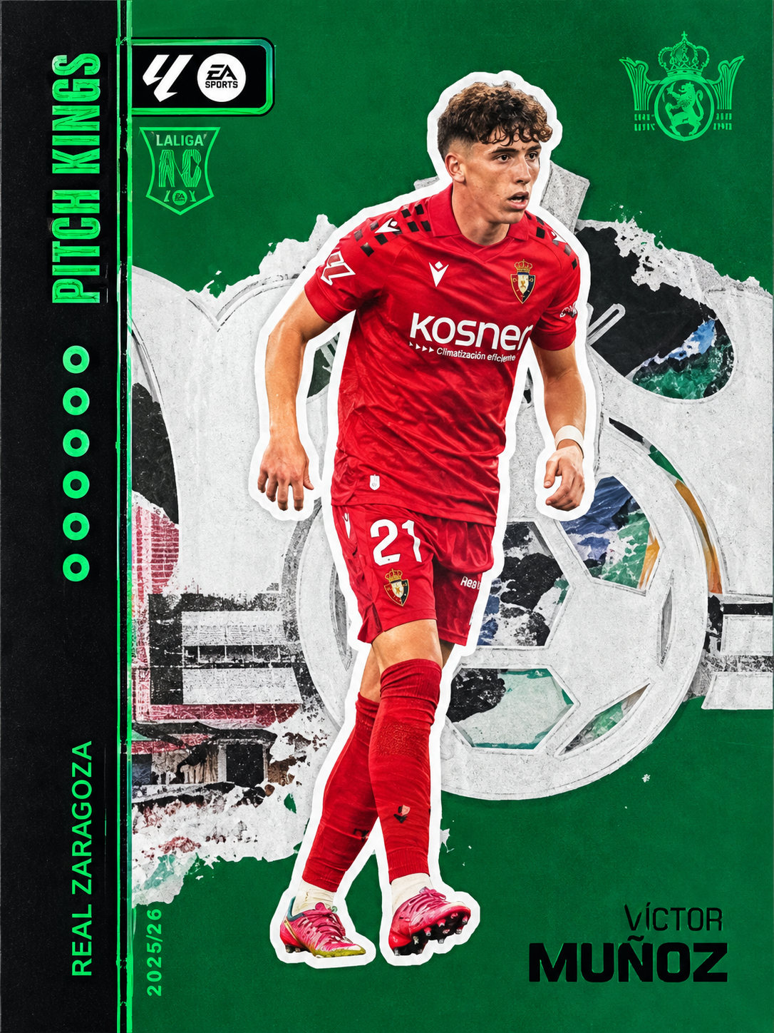 Card EA FC Victor Muñoz – Pitch Kings – Real Zaragoza