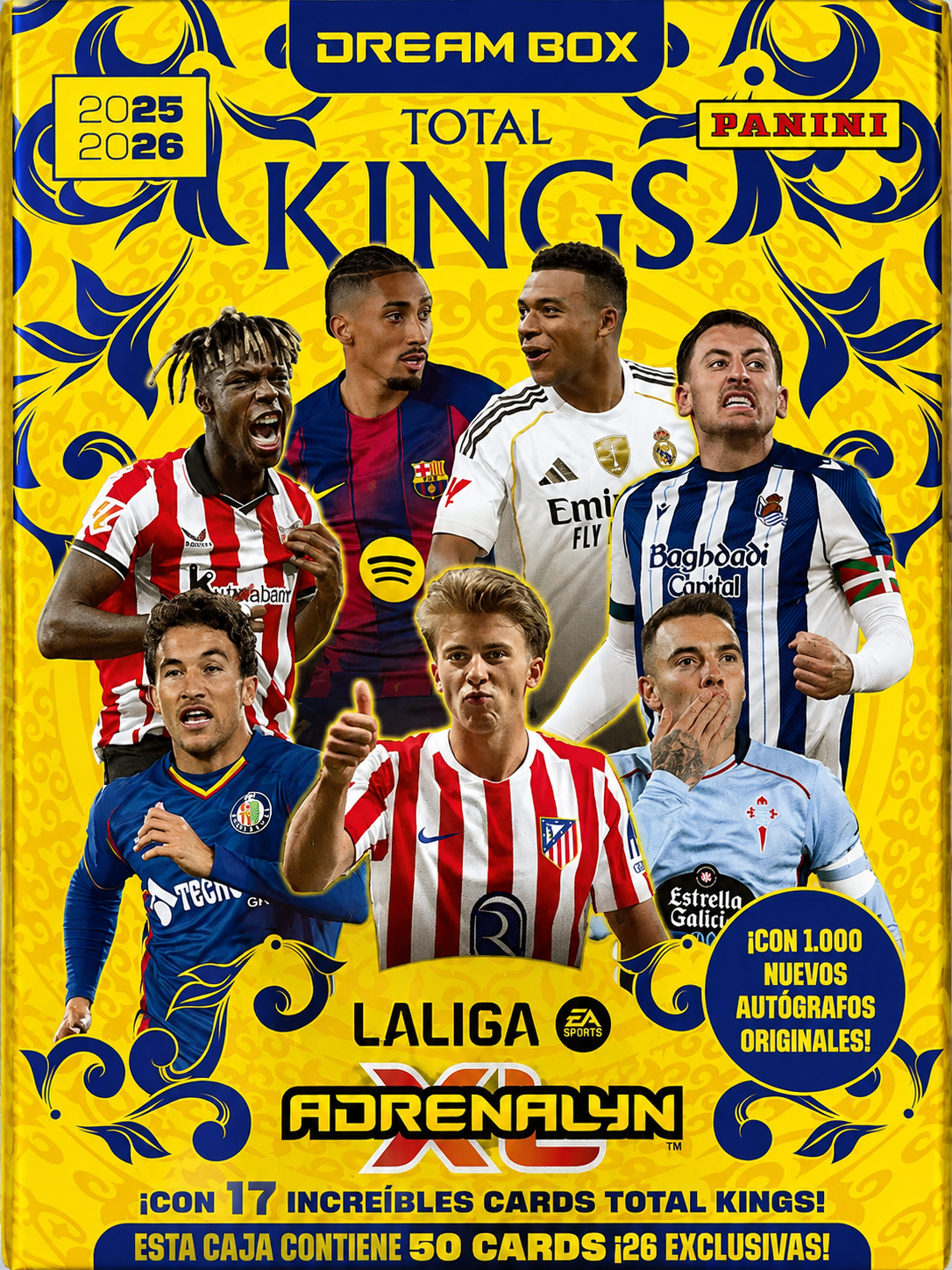 Panini Adrenalyn XL LaLiga 2025/26 – Dream Box – Total Kings