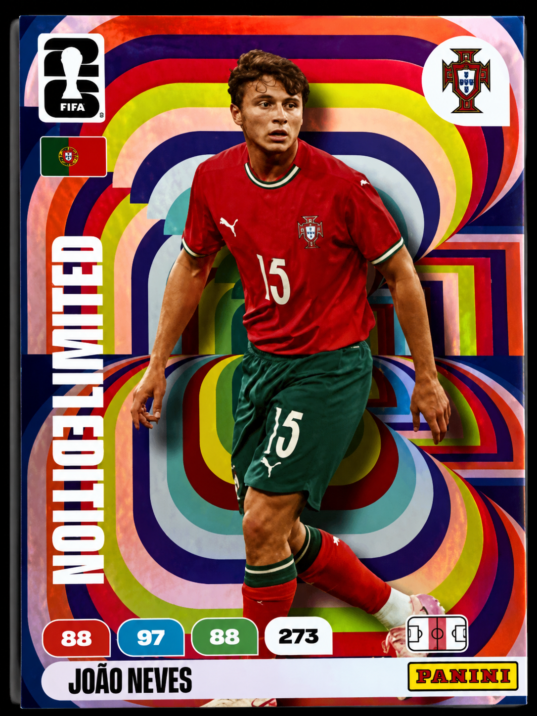 Card Panini João Neves – Limited Edition – Portugalia