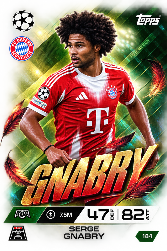 Card Topps – Serge Gnabry – Bayern München