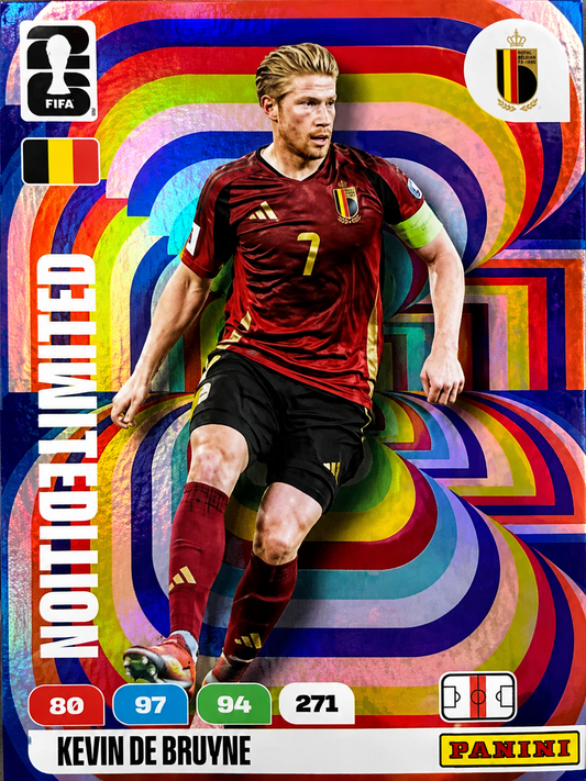 Card Panini Kevin De Bruyne – Limited Edition – Belgia