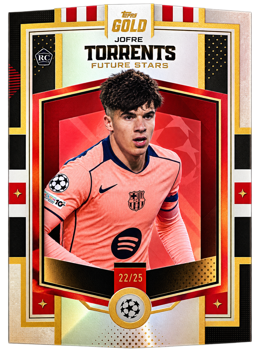Card Topps Gold Jofre Torrents – Future Stars – FC Barcelona – 22/25