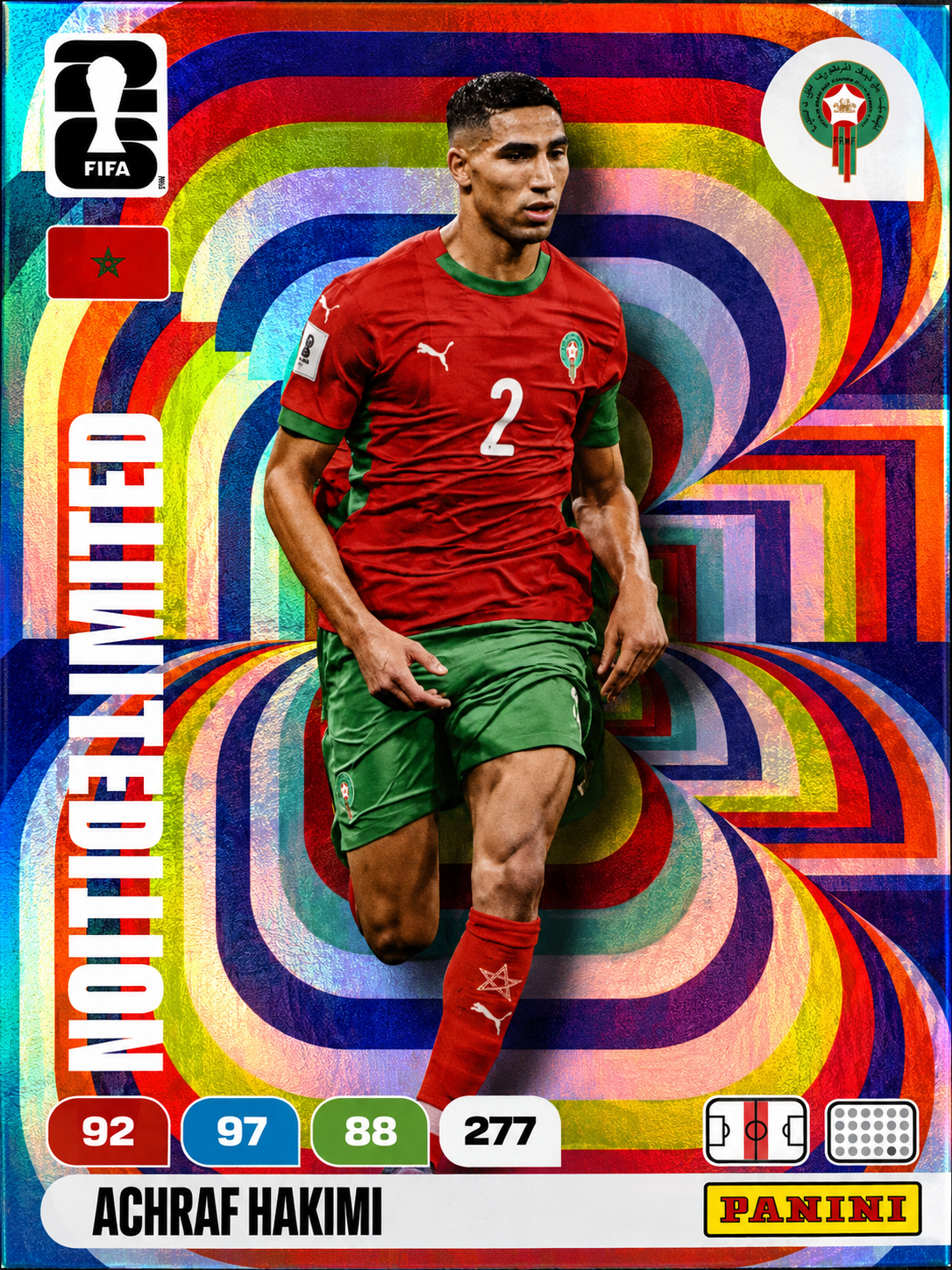 Card Panini Achraf Hakimi – Limited Edition – Maroc