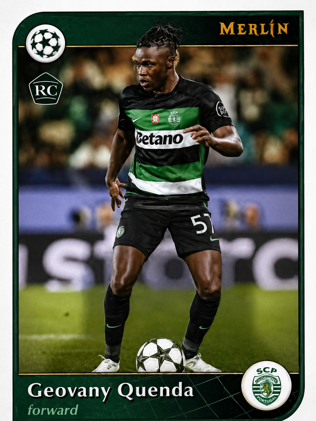 Card Merlin Geovany Quenda – Sporting CP – Rookie Card